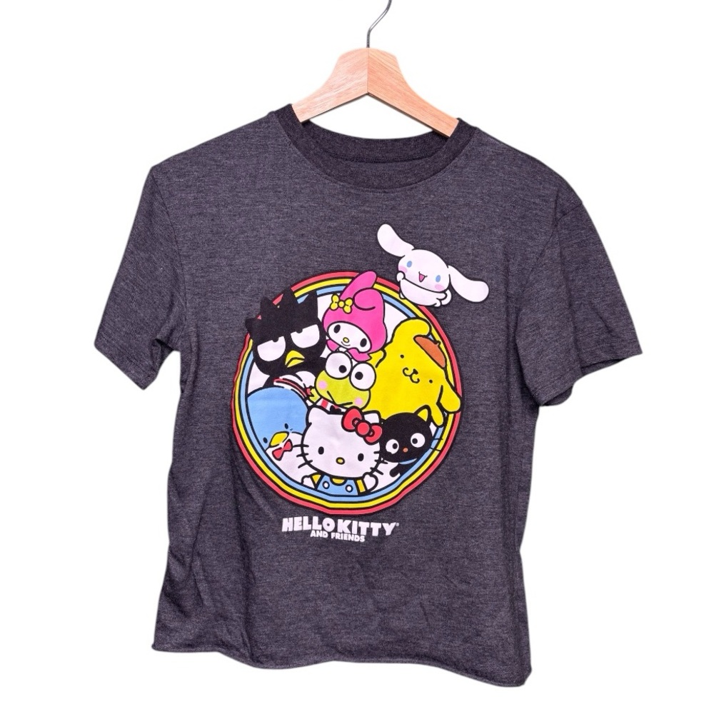 Hello Kitty and Friends Grey Graphic T-Shirt Size XS